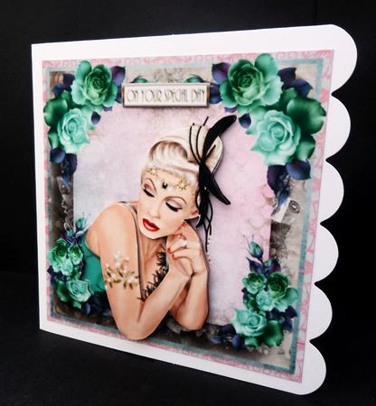 Stunning Flapper Lady No 29 Mini Kit by Bernie Mclaughlin