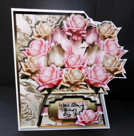 Hand-tied Bouquet - Pink Roses - Over-the-edge by Bernie Mclaughlin
