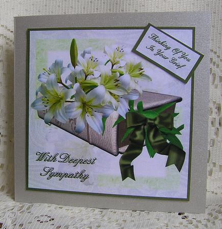 Lilies with Deepest Sympathy by Beth Schwan
