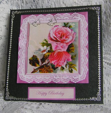 Pink Vintage Rose by Beth Schwan