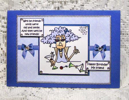 Stella Says Happy Birthday My Friend Quick Card by Beth Schwan