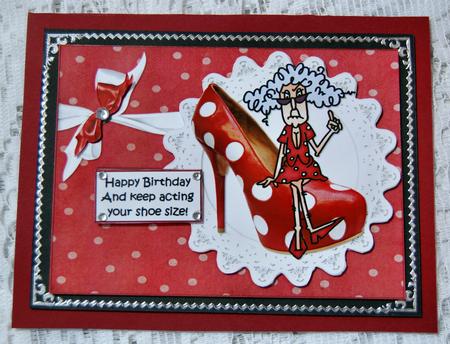Stella Keep Acting Your Shoe Size Quick Card by Beth Schwan