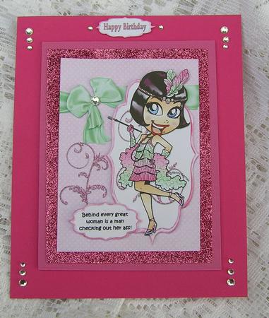 Frieda Flapper is a Great Woman Quick Card by Beth Schwan