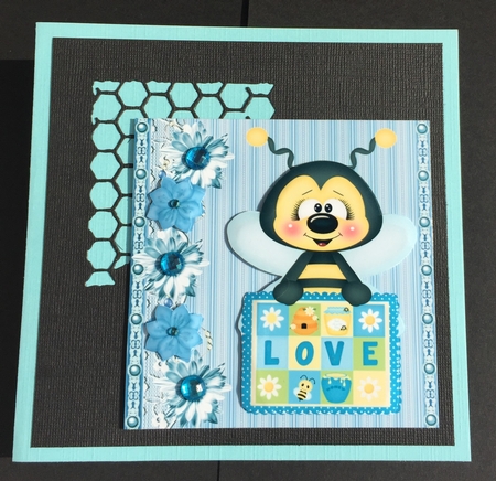 Quilting bee card front 2 by Bettina Keis Jensen