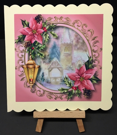 The Christmas Church 8x8 by Bettina Keis Jensen