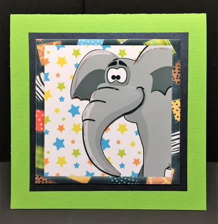 Friendly Elephant 7x7 by Bettina Keis Jensen