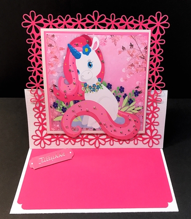 Gorgeous Unicorn in the Flowers  by Bettina Keis Jensen