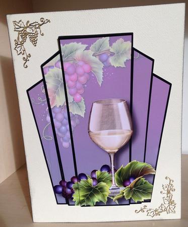 Art Deco Stacker Topper - White Wine by Bettina Keis Jensen