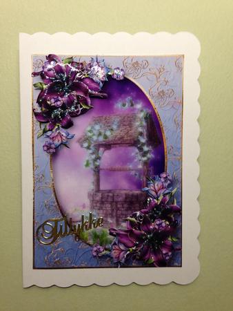Fantasy Wishing Well & Deep Purple Lilies by Bettina Keis Jensen