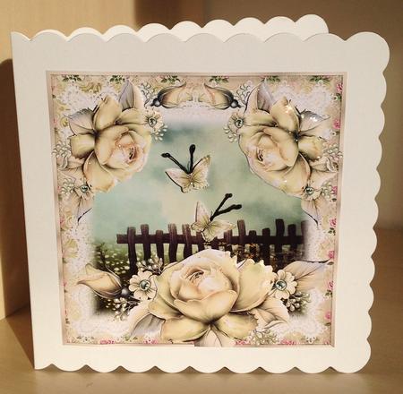 Beautiful Taupe Roses Topper by Bettina Keis Jensen