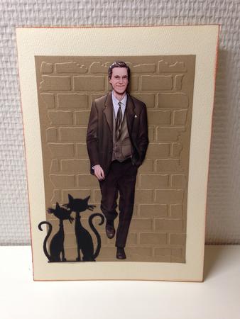 Art Deco Gentleman Antonio (brown) Decoupage Sheet by Bettina Keis Jensen