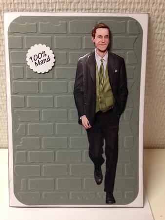 Art Deco Gentleman Antonio (green) Decoupage Sheet by Bettina Keis Jensen