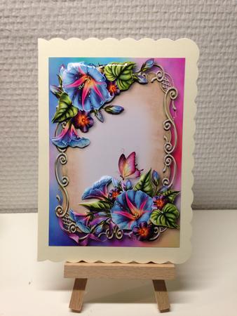 Morning Glory Floral Plaque by Bettina Keis Jensen