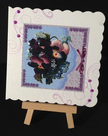 A Lovely Bouquet of Pansies and Forgetmenots by Bettina Keis Jensen