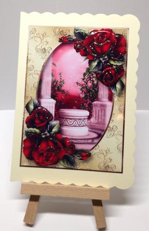 Romantic Red Roses Garden by Bettina Keis Jensen