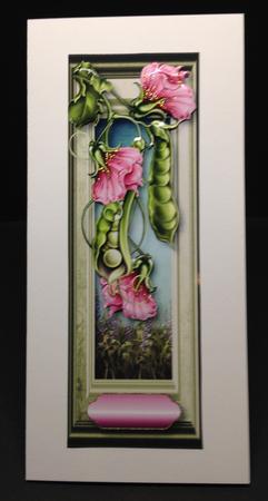 Large Dl Sweet Pea Framed by Bettina Keis Jensen