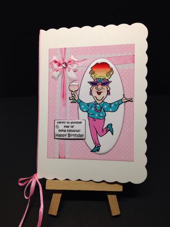 Edna Has Another Fabulous Year Quick Card by Bettina Keis Jensen