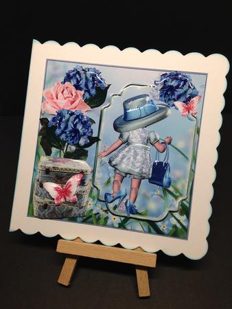 Off to the Shops Card Front Kit by Bettina Keis Jensen