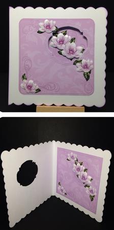 Lilac Magnoilas 8in Aperture Decoupage Cf Mini Kit by Bettina Keis Jensen
