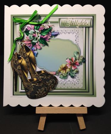 Beautiful Fleudelaforet Flowers and Gold Shoe  by Bettina Keis Jensen