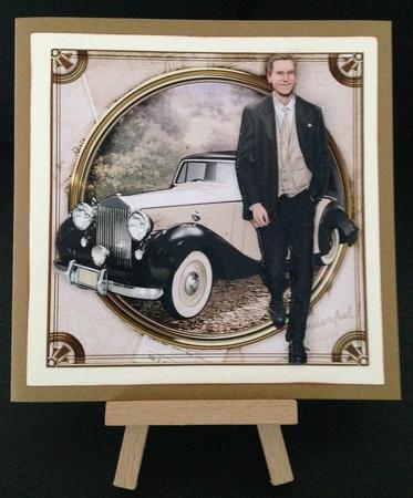 Art Deco Man Antonio (cream) Mini Kit by Bettina Keis Jensen