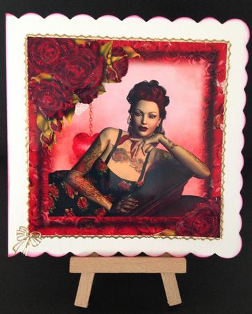Portrait of Red Rose by Bettina Keis Jensen