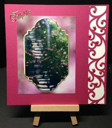 'secret Steps' Card Topper by Bettina Keis Jensen