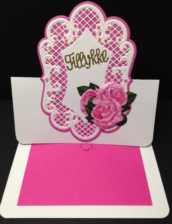 3 D Roses in Yvory and Pink by Bettina Keis Jensen