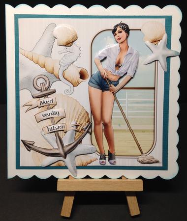 1950's Pin Up Girl Alice May Mini Kit (white) by Bettina Keis Jensen
