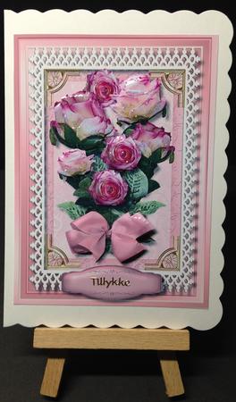 Lovely Pink and White Roses  by Bettina Keis Jensen