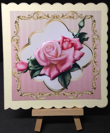 Pink Rose 8x8 Mini Kit by Bettina Keis Jensen
