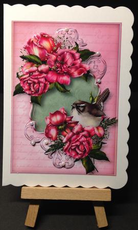 Gorgeous Glory Roses & Script Frame + Plaque by Bettina Keis Jensen