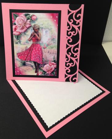 Pink Hearts Dress & Pretty Pink Roses by Bettina Keis Jensen