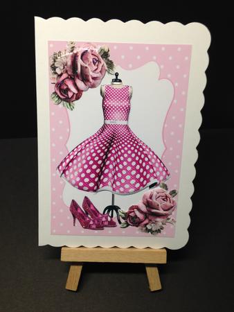 Pink Roses with Polkadot Dress and Shoes by Bettina Keis Jensen