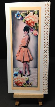 Large Dl Peach Roses Chic by Bettina Keis Jensen