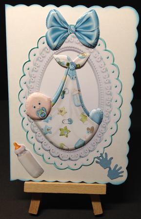 I Am Here! a Cute Bundle a Baby Boy with His Bottle by Bettina Keis Jensen