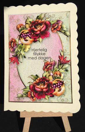 Beautiful Victorian Style Colourful Flowers by Bettina Keis Jensen