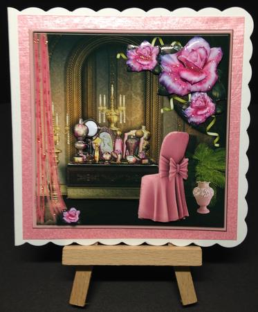Dressing Table with Chair and Flowers by Bettina Keis Jensen