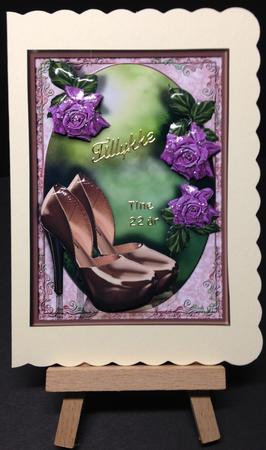 Satin Shoes Female Card by Bettina Keis Jensen
