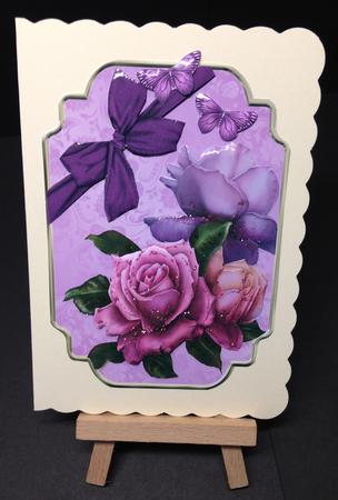 Beautiful Lilac and Pink Rose Topper by Bettina Keis Jensen
