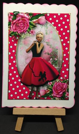 Perfect Polka Dots and Pink Roses by Bettina Keis Jensen