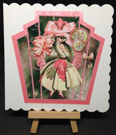 Art Deco Frame Gorgeous Lady by Bettina Keis Jensen