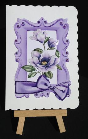 Purple Magnolias with Bow by Bettina Keis Jensen