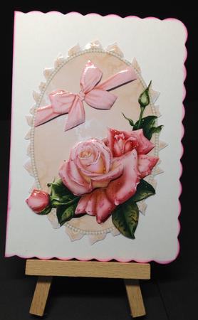 Beautiful Pink Rose Topper by Bettina Keis Jensen