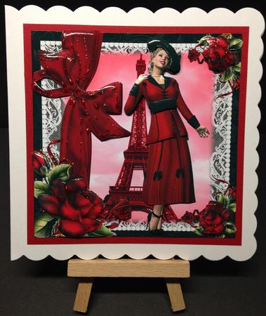 Vintage Paris Fashion Card Front Kit by Bettina Keis Jensen