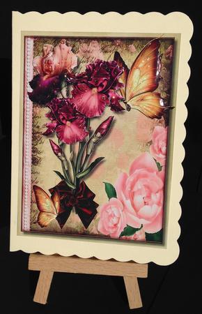 Lovely Irises and Butterflys  by Bettina Keis Jensen