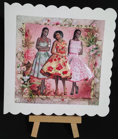 Here Come the Girls! Summer Roses 8x8 Mini Kit by Bettina Keis Jensen