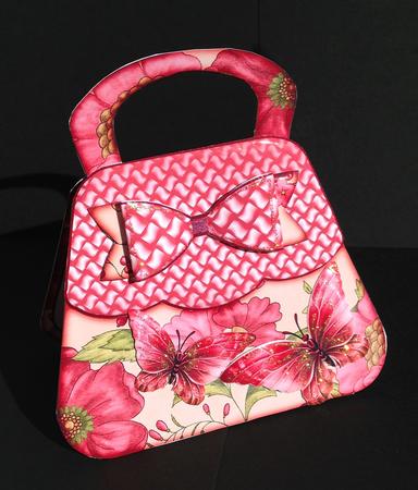 Beautiful Floral Handbag Shaped Card Kit by Bettina Keis Jensen