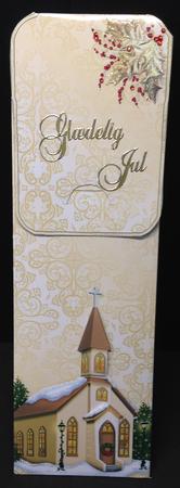 Gold Christmas Church Cutlery Wrap by Bettina Keis Jensen