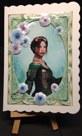 A Country Walk 3D Frame Card by Bettina Keis Jensen